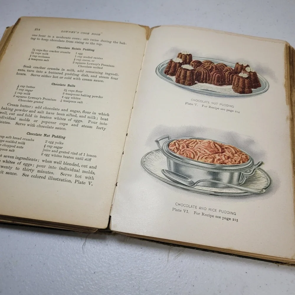 Lowneys Cook Book‎ Antique 1907 Maria Willett Howard Green Recipes